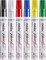 Paint Marker Pens - 6 Colors Permanent Oil Based Paint Markers, Medium Tip, Quick Dry and Waterproof Assorted Color Marker for Metal, Wood, Fabric, Plastic, Rock Painting, Stone, Mugs, Canvas, Glass